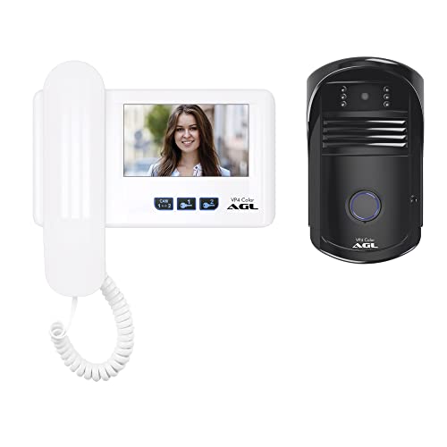 Interfone Vídeo Porteiro Com Câmera Vp4 Color Tela Lcd Agl
