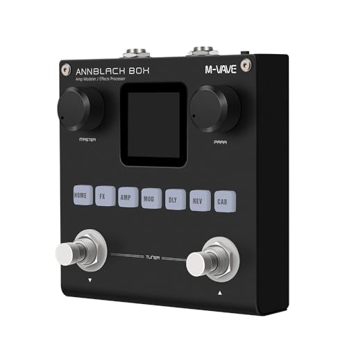 Guitar Multi-Effects Processor Pedal with 80+ Built-in Effects, 44.1KHz / 24bit 6+1 Simultaneous...