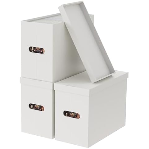 Oterri 3 Pack Graded Comic Book Storage Box with Lip, Comic Short Box Holds 150-175 Books, Comic Book Shipping Boxes Cover