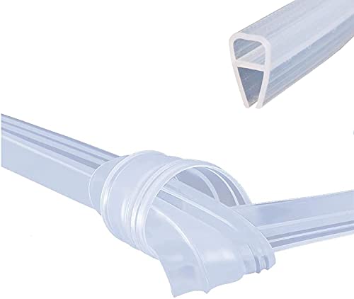 Joint de porte de douche sans cadre bas de porte en verre 10 mm étanchéité type U 1m - 3
