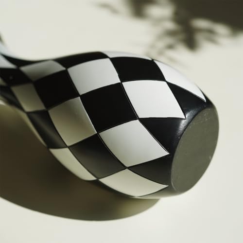 Vase noir et blanc moderne pour raviver une étagère de chambre vide - 8