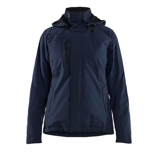 Veste de travail hardshell stretch doublée femme contre le froid Blaklader marine
