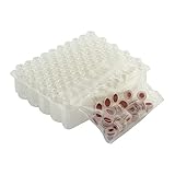 Wheaton Science Products W224621-02 Clear Borosilicate Glass Large Opening Snap/Crimp Vial with Natural Cap, Patch, PTFE/Silicone Rubber Liner, 1.8 mL Capacity (Pack of 100)
