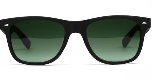 Image of HAZON Premium Rubber Coated UV400 Protected Goggles For Men | Stylish Sunglasses | Driving, Riding, Anti glare Glasses (Way BKGR 55) (GREEN)