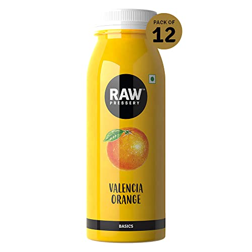 Image of Raw Pressery Valencia Orange Juice (12 x 250ml) Rich in Vitamin C, Natural Energizer & Immunity Booster, Healthy Juice, No Added Sugar