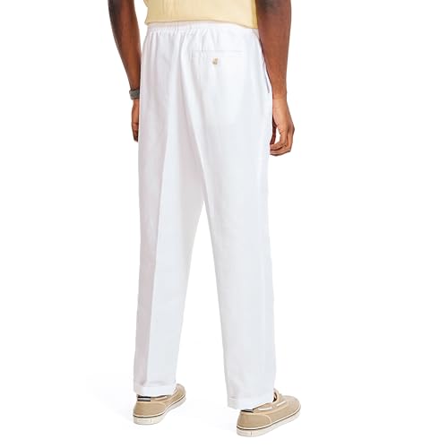 Image of Nautica Men's Nautica Classic Fit Linen Drawstring Pant