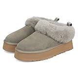 Botín Plano TAZZELLE de mujer en piel y pelo exterior