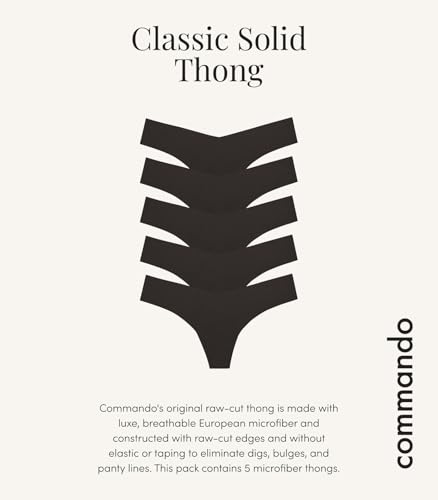 Image of commando Classic Thong | Invisible Everyday Thong (5-Pack)