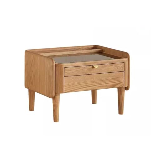 Tavolo da toeletta in legno massello con cassetti, design salvaspazio per piccoli appartamenti e camere da letto, stile contemporaneo