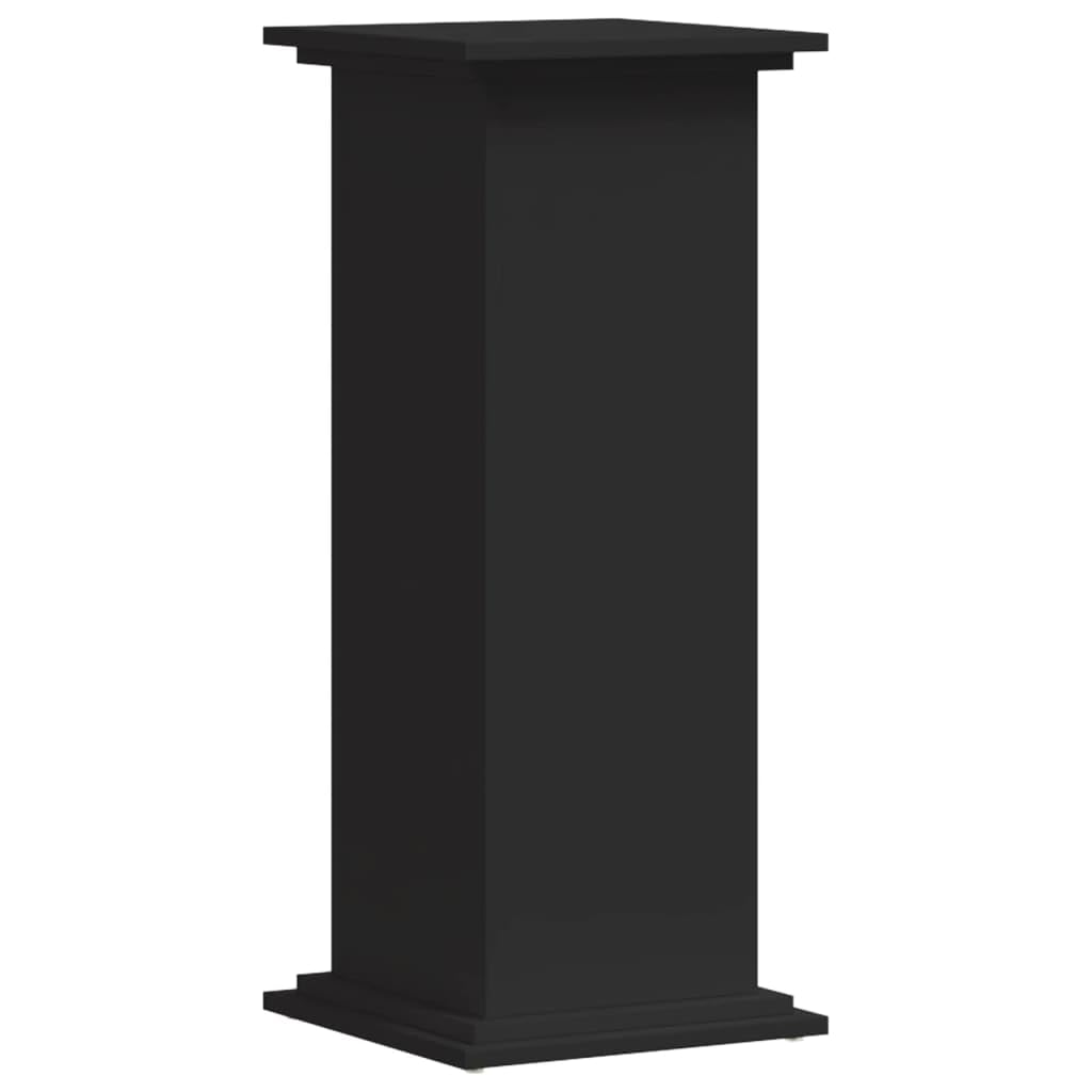 Vidaxl Black Plant Stand, Plant Pot Stand For Indoor Living Room, Plant Holder For Decorative, Flower Stand Flower Pot, Engineered Wood