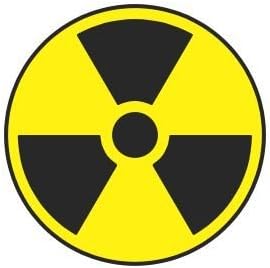 3pcs Nuclear Symbol Funny Hard Hat/Helmet Stickers