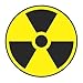3pcs Nuclear Symbol Funny Hard Hat/Helmet Stickers