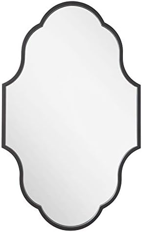 Signature Hardware 450581 Lucido Decorative Vanity Mirror - Black Powder Coat