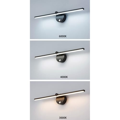 Lámpara de pared LED para pasillo moderno aplique lineal minimalista con interruptor manual 2