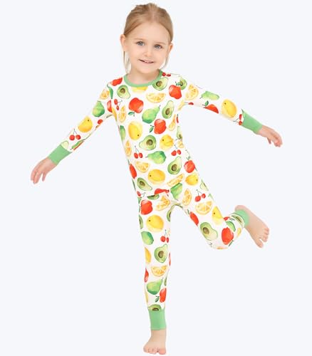 Image of Toddler Boys Girls Clothes Viscose from Bamboo Long Sleeve Top and Pants Clothing Set Soft 2Pcs Kid Outfit