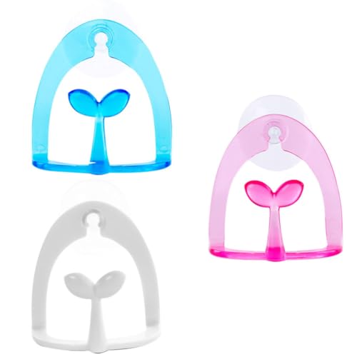 SILENRADAWN Estante para Esponjas Ventosa Fácil de Instalar y Colgar 3piezas de Plástico Color Aleatorio Organizador Práctico para Cocina y Restaurante