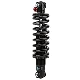 Oil Pressure Spring Shock Damper for Mountain Bike and Electric Scooter, Aluminium Alloy Material, Adjustable Rebound Damping, High Strength, Good Stability and Comfort, Multiple (190mm*650 lbs)