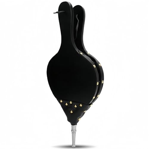 WAHEWUD Fuelles para Chimenea, Sopladores De Aire Manuales de Madero y Cuero PU, Diseño Rústico Portátil, Fuelles para Fogones, Accesorios para Chimeneas para Barbacoa