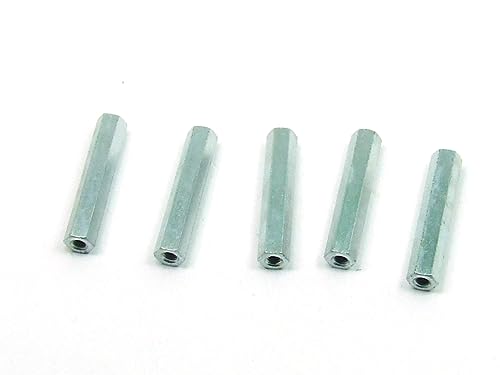 POPESQ® 5 Stk. x Abstand M3 30mm IG-IG Stahl Zink #A3208