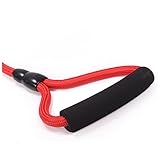 Laisse lâche pour le dressage du chien - ajout d'une poignée ergonomique et confortable qui vous aide à maintenir une prise ferme et confortable sans creuser dans vos mains même lorsque votre chien tire fort, laisse de course pour chien