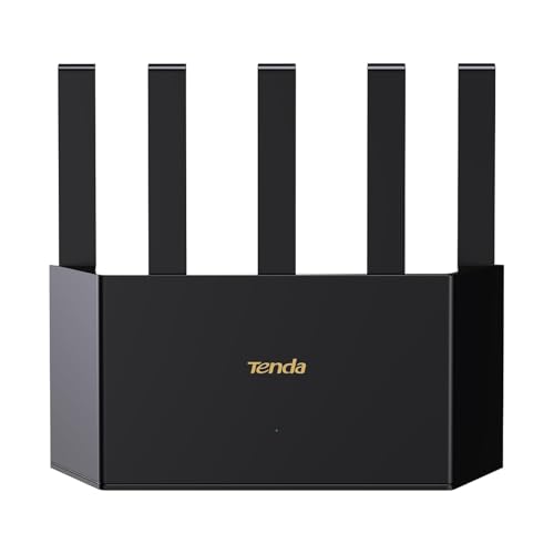 Tenda BE3600 Dual Band WiFi 7 Router (RE3L)– 3x1G Ports, Easy Setup, Security Protect, Parental Control, Access Point Mode, Vertical Design, MLO, VPN, NFC
