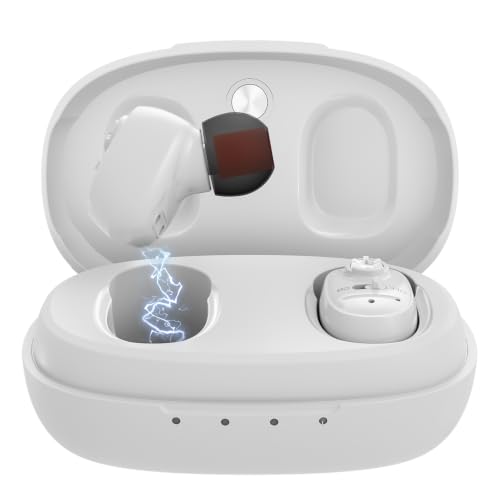 HIBRIQ Wiederaufladbare Soundgerät für Senioren mit Ladecase,White,2