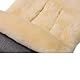 Merauno® Baby Lammfellfußsack Kinderwagen Fellsack kuscheliger Buggy Kinderwagen-Fußsack aus Fell Wind und Wasserdicht Universal 90×50cm (Hellgraue Melange)
