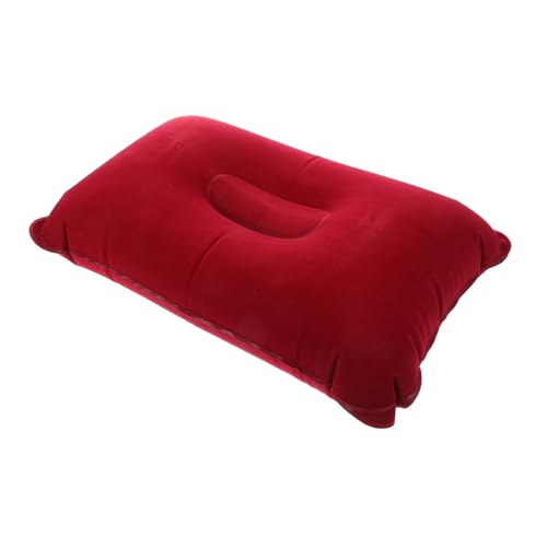 GOOHOCHY Travel Pillow for Sleeping Airplane Inflatable Lumbar Support Pillow Compact and Portable for Camping Hiking and Office