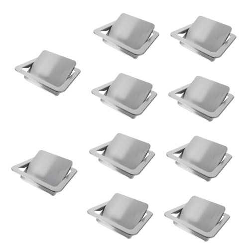 Healifty 10pcs Countertop Trash Can Lid Quiet Flap Cover for Waste Bin Bathroom and Kitchen Supply Space Saving Design Easy Installation