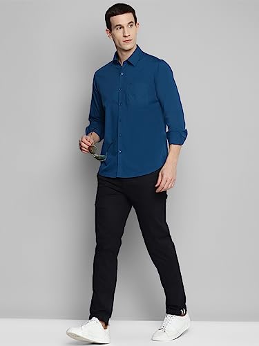 Image of Allen Cooper Solid Shirts for Men - 100% Cotton Comfort Fit Casual and Formal Shirt - Breathable, Soft, Classic Style (Multiple Colors)