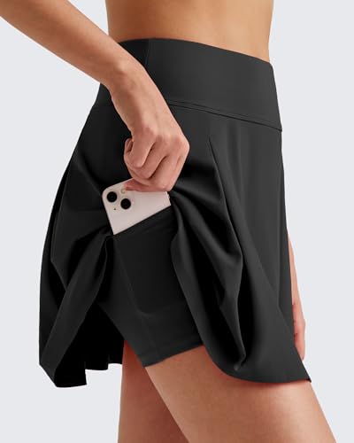 G4Free Women Tennis Skirts Athletic High Waisted Golf Skorts with 4 Pockets Inner Shorts for Pickleball Workout2