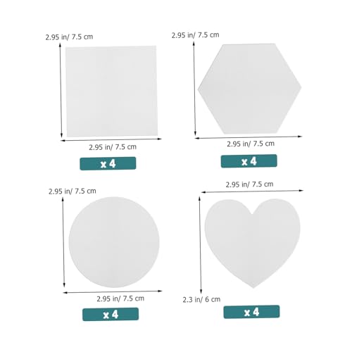 Mini lienzos para pintar notas creativas y recordatorios de nevera 3
