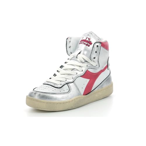  Mi Bask Met Mix, Sneakers Alte,, bianco, 38 EU