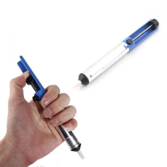 Solder Sucker Desoldering Pump,Electric Soldering Iron Auxiliary Tool Manual Desoldering Suction Pump,Vacuum Pump Solder Removal Tool