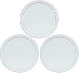 Corelle White 1.0 Quart - .95 Liters Plastic Cover 323-PC (Set of 3)