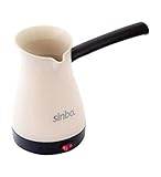 Sinbo SCM 2951 Greek Turkish Coffee Maker Machine Electric Pot 0.4L Briki Ibrik-New-Beige