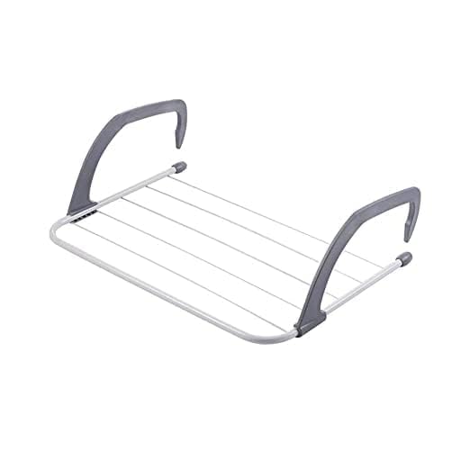 Doshii Cloth Drying Rack Door Hanger Stand Wall Mount Balcony Adjustable Indoor/Outdoor Easy Folding Racks Shelf Window Laundry Dryer Foldable Holder (Pack of 1, Multi-Color)-image-30