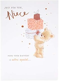 Niece Birthday Card - Birthday Card for Her - Cute Birthday Card - Teddy Bear Birthday Card