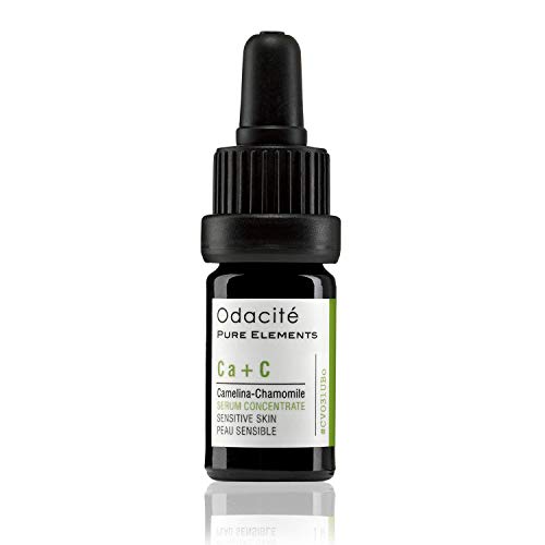 Odacité - Ca+C Face Serum For Sensitive Skin, Concentrate, Anti Aging, Hydrating, Camelina & Chamomile, 0.17 fl. oz