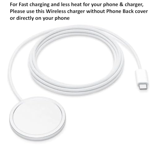 Image of New Magnetic Wireless Charger for iPhone,MagSaf Fast Charger USB C 15W,Qi Type C Wireless Charging Compatible with iPhone 17 /17 pro /17 Pro max /16 /16 Plus /16 Pro /16 Pro Max /15 /14 /13 /12 Series(White)