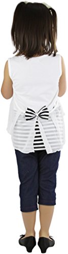 Image of ToBeInStyle Girl's Adorable Flower Print Tank Top w /Back Lace Design