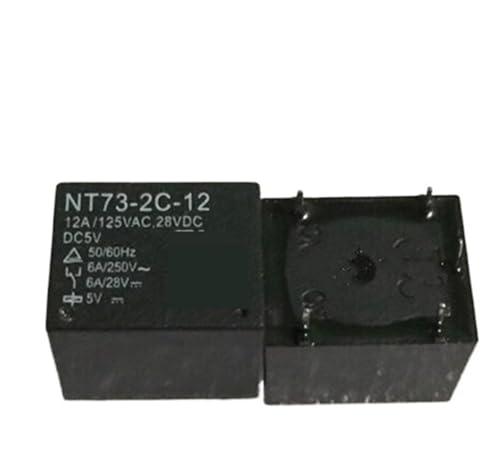 Relais NT73-2C-12 DC5V pour réparer les pannes de commutation de carte électronique