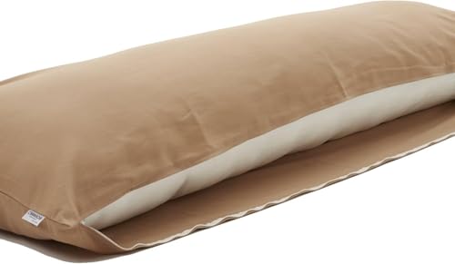 Comodo Original CMC9150R Housse de coussin de corps avec fermeture éclair 100 % coton Dakimakura [fabriquée au Japon] (beige moka, 50 x 50 cm)