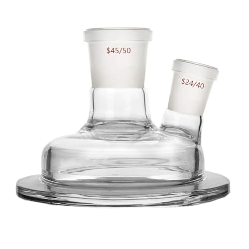 Couvercle de réacteur en verre double col 150 mm de haute précision chimique