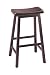 ACME 07306 Set of 2 Gaucho Saddle Stool, 29"H, Walnut Finish