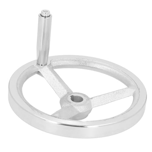 Cocoarm Volant de Tour, Volant Rond en Fonte avec Poignée, Rotation Douce pour Fraiseuse et Meuleuse, 18 X 200 Mm pour un Contrôle de Précision