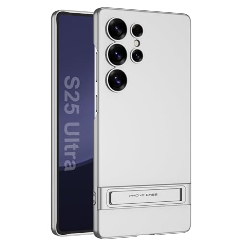 Coque Samsung S25 Plus ultra fine argentée en finition givrée élégante