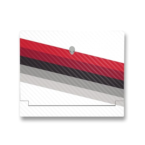 Image of MightySkins Carbon Fiber Skin Compatible With Alienware X14 R2 (2023) Full Wrap Kit - Slant Stripes | Protective, Durable Textured Carbon Fiber Finish | Easy To Apply & Change Styles | Made in the USA