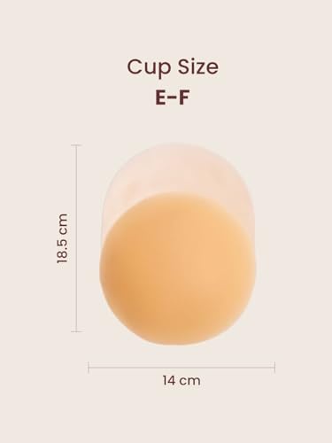 Image of Krvvy Lift-It Stick On Cups | Silicone Bra Uplifter Cups | Reusable Upto 50 Times | Invisible Breast Lift Cups | Skin- Friendly Adhesive | Upto 12 Hrs Hold
