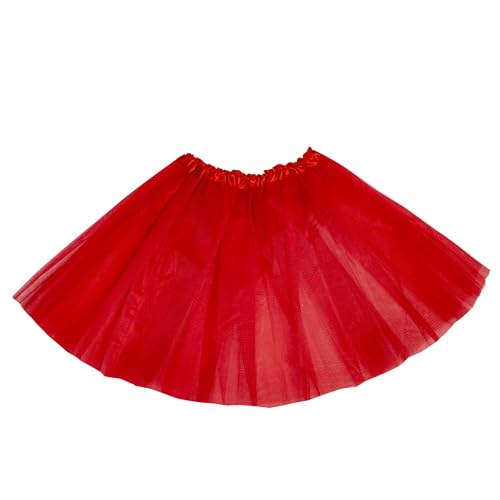 Tutus for Women Tutu Tulle Skirts Costumes Running Costume Tutu Neon Tutu Skirts for Adult Teen One Size (One Size Red)